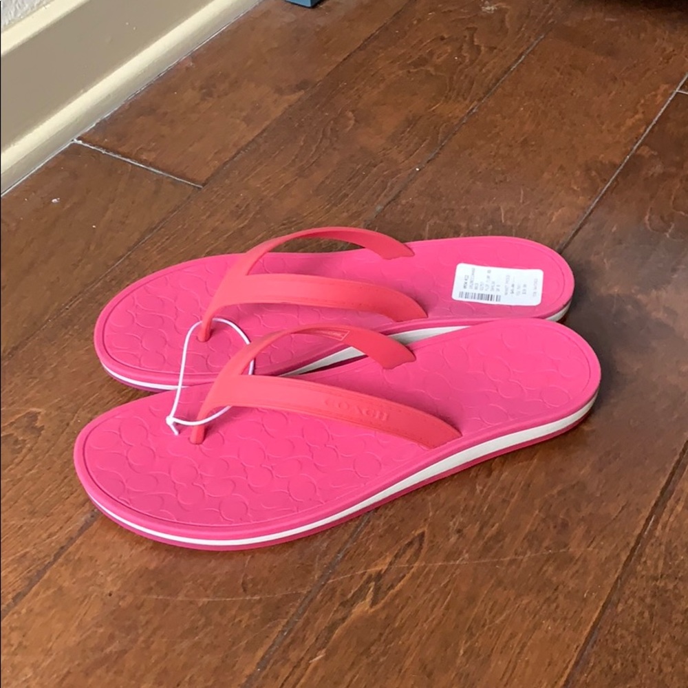 NWT COACH FLIP FLOPS